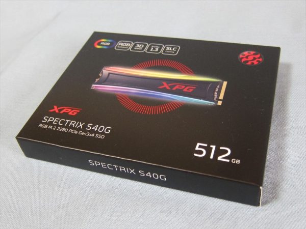 XPG SPECTRIX S40G RGB M.2 2280 PCIe Gen3x4 SSD 512GB